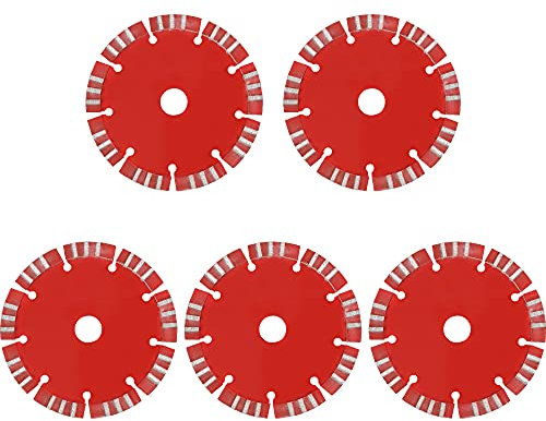 Huanyu 5pcs of 133mm Blade for 133mm Model Industrial Wall Groove Cutting Machine Electric Wall Chaser Brick Granite Marble Tile Cutter Notcher Groover