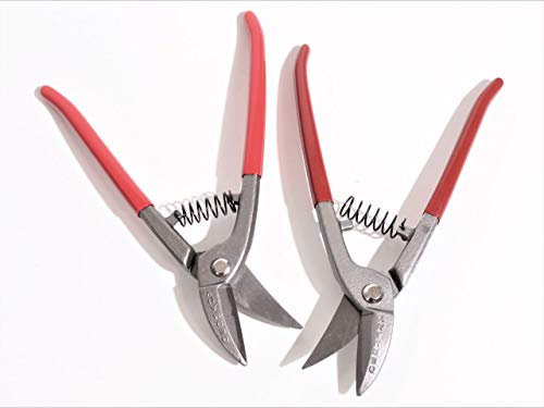 Lochscheren Paar mit Feder 250 mm Blechschere Blech Schere Lochschere Profi Set