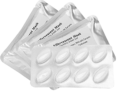 ZJchao 32Pcs Collagen Mask Effervescent Tablets, DIY Fruit Vegetable Care Mask Maker Accessory SPA Skin Care Collagen Capsule Ideal for Face Mask Machine