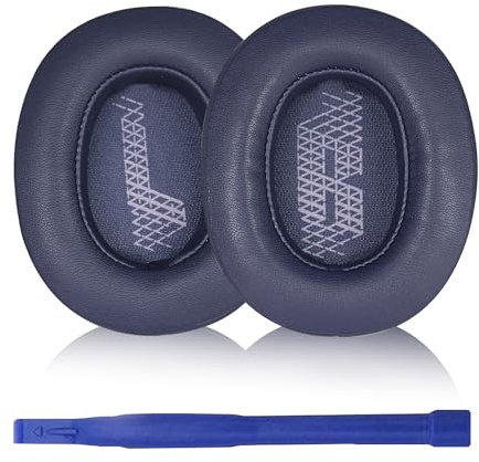 Aiivioll Cuscinetti di ricambio compatibili con JBL LIVE 500BT Wireless Cuffie over-ear padiglioni auricolari Protein pelle PU Cuscinetti di riparazione (blu)