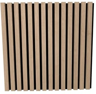 Endorphin Akustikpaneel Holz mit Filz, Eiche Weiß, 58x58 cm | Wandpaneele, Echtholzfurnier, quadratisch, zum Kleben oder Schrauben, einfache Montage, 2,1 cm dick