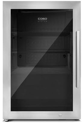Caso Design Indoor & Outdoor Drinks Cooler Refridgerator, Stainless Steel, Left-Hand Door