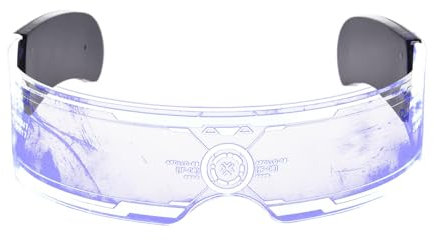 LED Visor Glasses - Halloween Light Up Glasses | Party Costume Luminous Glasses For Cosplay Halloween Club Party Concert Live And 7 Colors 4 Lighting Modes Accessories