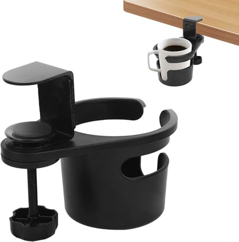 LgowithU Supporto da scrivania regolabile per bottiglie, portabicchieri da tavolo, portabicchieri a prova di ribaltamento, anti-fuoriuscite per tazze, Verre, bicchieri, tazze, Stanley, tazza da caffè