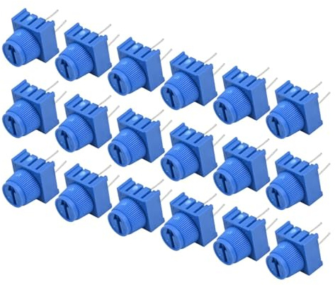 Homeponnew Trim Potentiometer Set 1K 10K 50K 100K Ohm Variable Widerstände mit blauem Knopf für elektronische Projekte für ARDUINO Industriesteuerungen 10K
