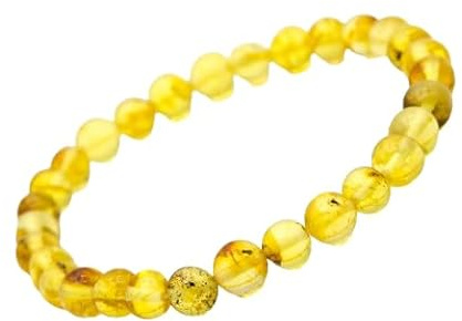 Bernstein Armband gelb transparent poliert
