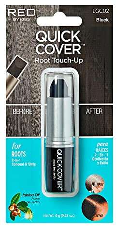 Kiss Quick Cover Grey Hair Touch Up Stick Type LGC02 (Black)