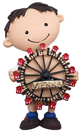 3D Österreich Wien Kühlschrank Kühlschrankmagnet Tourist Souvenirs Handgemachte Harz Handwerk Magnetische Aufkleber Home Küche Dekoration Reise Geschenk