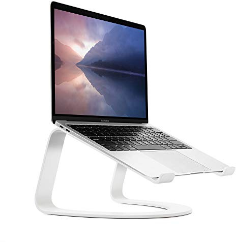 Twelve South Curve för MacBooks och bärbara datorer | Ergonomiskt skrivbordsställ för hem eller kontor, vit (specialutgåva)