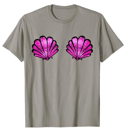 Meerjungfrau Muschel BH Bikini Kostüm Karneval mermaid, T-Shirt