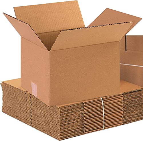 BOX USA Shipping Boxes Medium 12L x 10W x 8H 25-Pack - Corrugated Cardboard Box for Moving, Mailing, Packing, Packaging and Storage