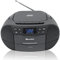 Roadstar RCR-779 D+/BK Tragbares CD-MP3 Player Radio DAB/DAB+ / FM, Kassette, USB, Fernbedienung, AUX-IN, Kopfhörerausgang, Schwarz
