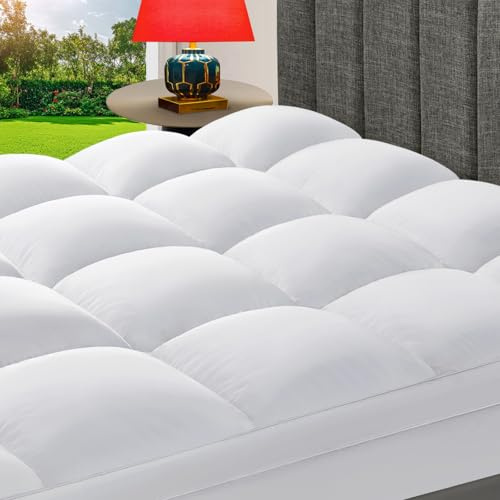 CHOKIT Full Mattress Topper, Extra Thick Pillow Top Mattress Pad for Back Pain Relief, Cooling Bed Topper Mattress Cover with 8-21 Inch Deep Pocket