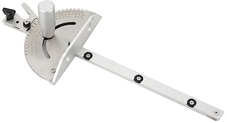 SUDEG Präzisions Gehrungslehre Gehrungsführung Gehrungslehre Kupplungslehre | Profi Werkzeug Tischkreissäge, 450mm DIY-Werkzeugsatz, Winkelgehrungslehre für Tischsäge/Trimmmaschine