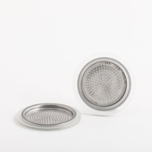 VeryBarista E&B Lab Competition Moka Filter (6 Cup) - Stainless Steel - 1 Count - Compatible with Moka Coffee Pot