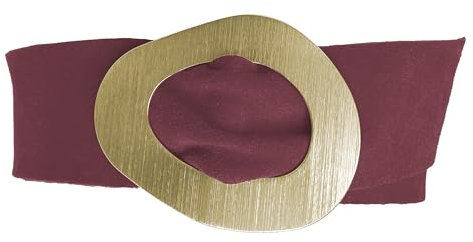 FISH IN THE SEA - Boho Gold - Bordeaux - Weinrot - Velourleder - Gürtel - Taillen - Hüftgürtel - Ibiza breiter Gürtel mit goldener Schliesse