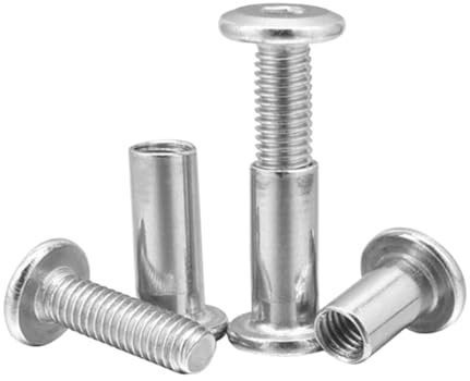 CHATROOM 5sets M4 M5 M6 M8 Edelstahl Hex Drive Anschluss Schraube Küche Möbel Schrank Kinder Bett Anschlüsse Bolzen (Color : 5sets, Size : M8X45 with nut)
