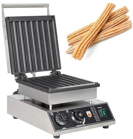 1750W Electric Churro Maker Machine, 8pcs Commercial Spanish Churros Maker, Nonstick Waffle Stick Maker, Latin Fruit Donut Machine
