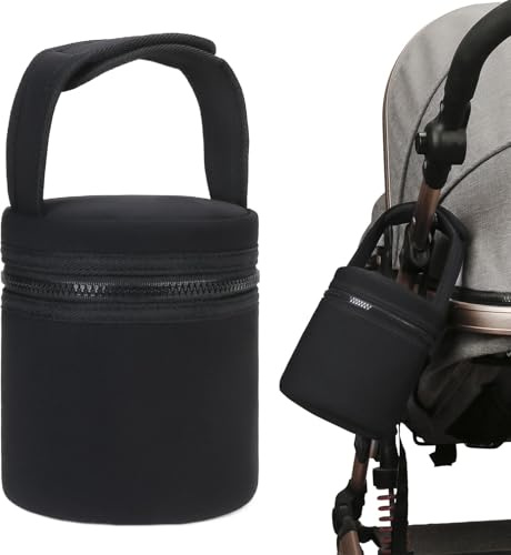 Oldmoom Glacière de voyage pour lait maternel – Refroidisseur de lait maternel | Refroidisseur de lait maternel avec sangle amovible, sacs isothermes pour 2 grandes bouteilles de 236,8 g pour maman