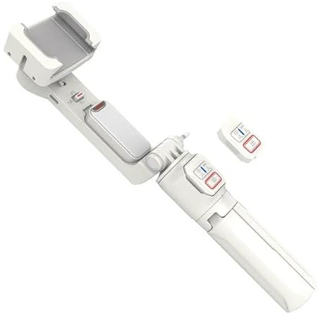 Estabilizador de Smartphones A10. Tripé giratório de 360° com luz integrada e até telescópica, Ideal para fotografia e criação de conteúdo, Capa, Momentos com precisão.