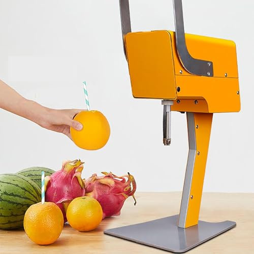 MObyat Extractor Zumo Comercial, Exprimidor Eléctrico Naranjas con Pelador Y Cuchilla, Sin Necesidad Pelar, Cómodo, Máxima Extracción Zumo, Fácil Limpiar/Desmontar, Frutas con Diámetro Φ88-101mm