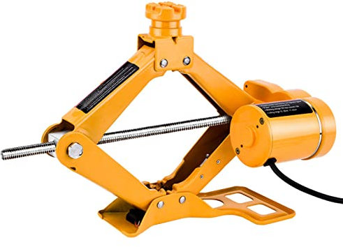 3T Elektrischer Wagenheber, DC 12V Auto Elektrischer Scherenwagenheber mit Steuerung, 3 Tonnen Tragbarer Wagenheber für SUV, Vans, Garage und Notfallausrüstung Notfall-Reifenwechsel und Reparaturen