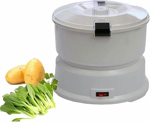 AFLEPCBRQ Pelador de Patatas eléctrico, pelador automático, pelador de Patatas sin ensuciar (Capacidad de 1 kg) para Frutas y Verduras, operación de un Solo Toque