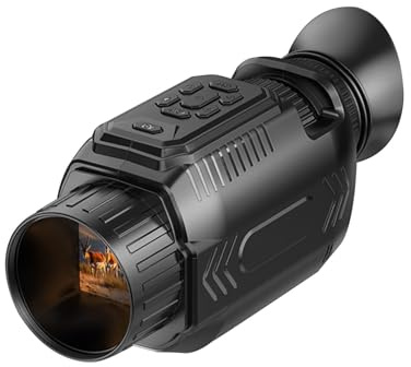 Tosuny Monocular de Visión Nocturna - Telescopio Monocular Digital Infrarrojo con Vídeo 4K y Foto 64MP, Zoom 28X, Gafas de Visión Nocturna Recargables para