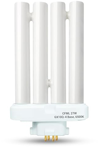 ARSUK Ersatz ydw-27fm 4-Pin 6500K – Tageslicht Leuchtmittel 6400K Energiesparlampe – Ersatz Leuchtstofflampe für Schreibtischlampe, Lupenlampe, Leselampe, Arbeitsleuchte, Leuchtstoffröhre