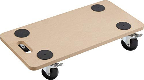 Meister 821400 - Carrello da trasporto in MDF, 200 kg, con blocco ruote, 290 x 590 mm