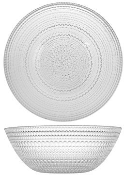 H&H Insalatiera Venere In Vetro O 25 Cm, Trasparente