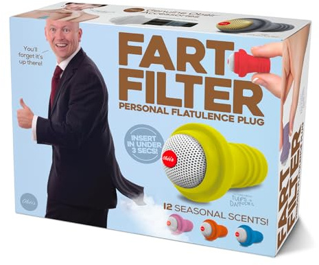 Prank-O Fart Filter Prank Gift Box – Funny Empty Gag Gift Packaging for White Elephant, Christmas & Office Parties, Hilarious Joke Gift Box to Hide Real Presents for Friends & Coworkers