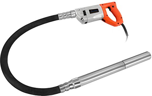 Hanchen Vibratore per Calcestruzzo Industriale 1900W Ago Vibrante per Calcestruzzo Portatile 50mm Vibratore per Cemento Elettrico 6800 giri/min con 2m Tubo