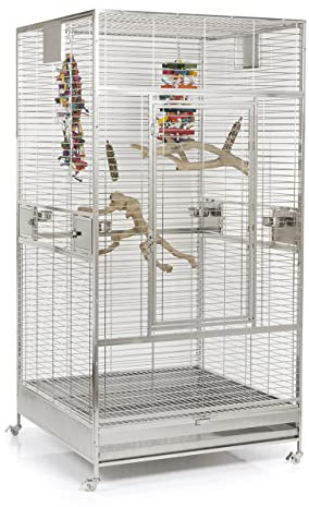 Montana Cages | Papageienkäfig aus Edelstahl Arkansas I - Edelstahlvoliere für Papageien
