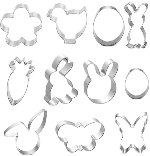 Ausstechförmchen Ostern, 11 Stück Ausstecher Ostern Set, Plätzchen Ausstecher Ostern, Ideales Ostergeschenk & Osterplätzchen für Backen (6)