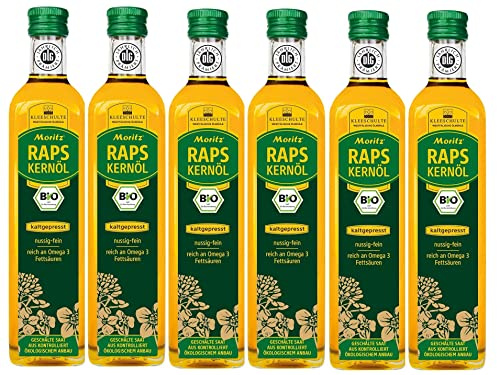 MORITZ BIO Rapskernöl SPARPAKET (6 mal 500ml im Karton)