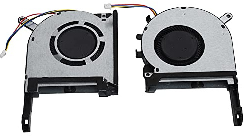 Tbest Laptop CPU Lüfter, 2 Stücke Laptop CPU Gpu Lüfter Ersatz Für AsTuf Fx505Ge Fx505 Fx505Dt F5, Tuf Fx505 Fx505ge Fx505gm Fx505dt Fx705 Kompatibel, Aluminiumlegierung, 4-polig, 128g