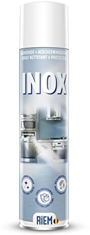 RIEM - Inox 300 ml - Spray Nettoyant et Protecteur - Surfaces en Inox, Émail et Chrome - Nettoie - Rénove - Fait Briller