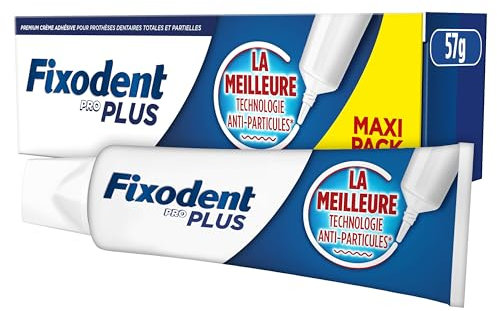 Fixodent Pro Plus The Best Anti-Particle Technology Adhesive Cream For Dentures 57G