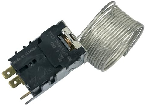 LUTH Premium Profi Parts Termostato compatible con Danfoss nº 8 077b7008 universal para refrigerador de vino, enfriador de botellas