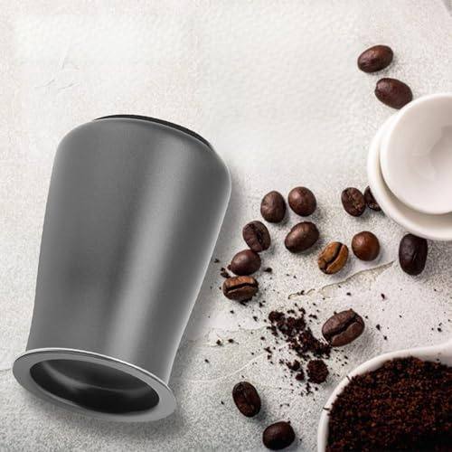 Filtro de café de Metal, Colador de café Tamiz 3 en 1 Diseño de Tamiz Integrado café de Acero Inoxidable para Azúcar en Polvo, Tamiz de café de Harina de Cacao (BLACK)