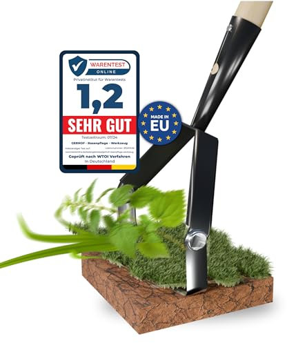 Gartenhacke, Bodenhacke, Unkrautentferner im Garten-Jäter als Unkrautvernichter und entfernter, Gartengerät, Garten Gadgets, Unkrautstecher