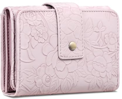 SENDEFN Geldbörse Damen,Portemonnaie Mittelgroß Leder,Geldbeutel Damen Zipper ​mit Münzfach & RFID-Schutz