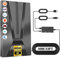 Antenne TV IntéRieur Puissante 10m avec Amplificateur Haute Sensibilité - RéCeption Claire & Stable, Facile à Installer, Portable Et RéSistante, IdéAle Maison, Camping Et Zones Rurales（1）