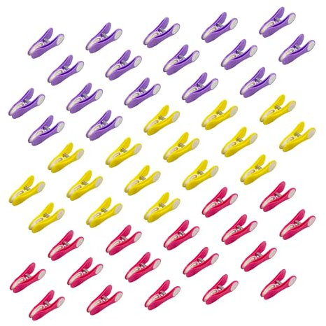 Addis Washing Line Hold Tight Grip Clothes Pegs, Bulk 50 pack of mixed colours