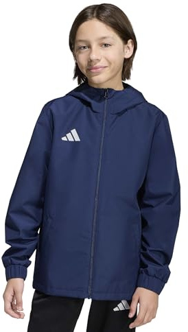 adidas unisex - barn Entrada26 All Weather Kids Coat, team navy blue 2/white, 13-14 Years