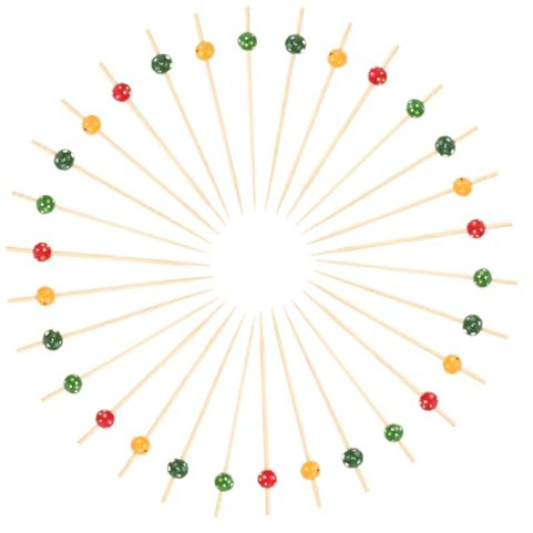 FUNOMOCYA 100piezas Palillos De Fruta Palillos para Aperitivos y Cócteles Artículos para Fiestas