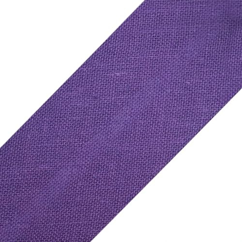 cyclingcolors 1x Schrägband aus 100% Baumwolle Breite 30 mm Länge 25 m Hochwertiges Einfassband Baumwollband Schrägband Ideal zum DIY, Dunkelviolett