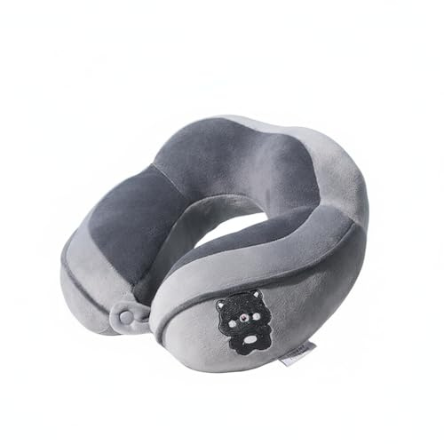 Oreiller Cervical Mémoire de Forme pour Enfants et Adultes - Coussin de Voyage Ergonomique en Forme de U,Soutien Nuque et Tête,Coussin de Sommeil Doux et Respirant pour Avion,Voiture,Bureau et Maison
