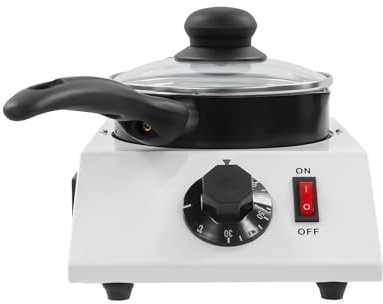 40W Desktop Cheese Melting Machine with Handle and Lid Electric Butter Melter Single Cylinder Non Stick Pot Chocolate Melting Furnace Cheese Melter Chocolate Fountain Machine for Bakeries, Cafes